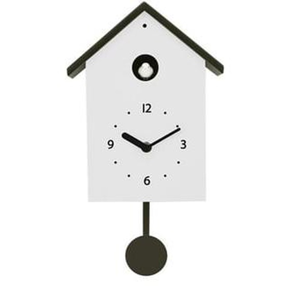 Horloge coucou blanc et noir 20x10x34.5cm