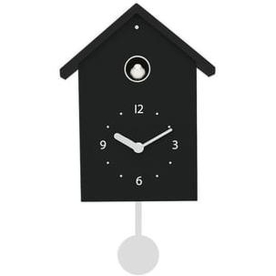 Horloge coucou noir et blanc 20x10x34.5cm