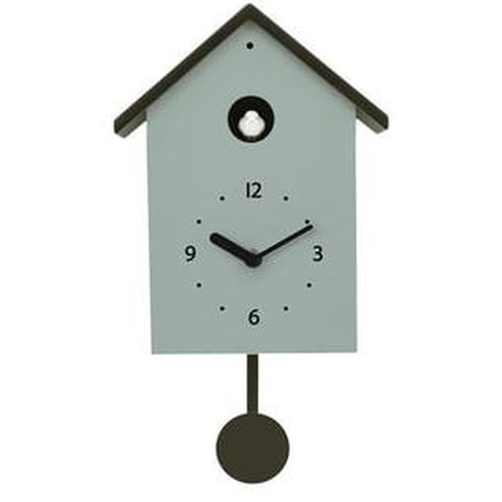 Horloge coucou vert et noir 20x10x34.5cm