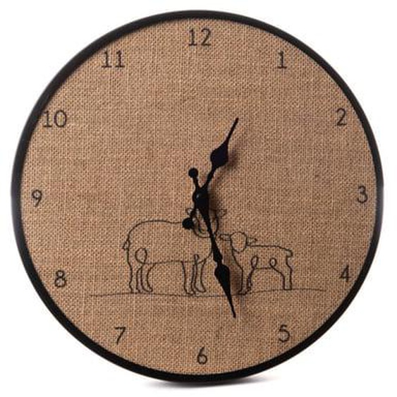 Horloge Diane en jute 35 cm