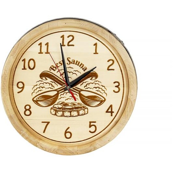 Horloge en tilleul Sauna D300 mm