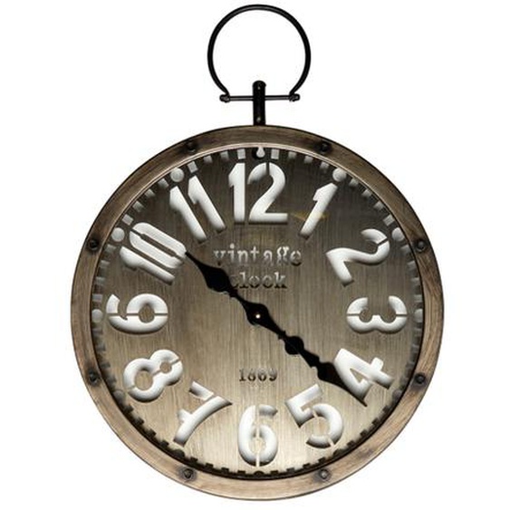 Horloge gousset en métal 45cm