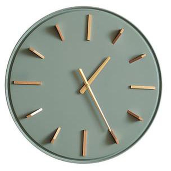 Horloge métal sauge et doré 51.5cm
