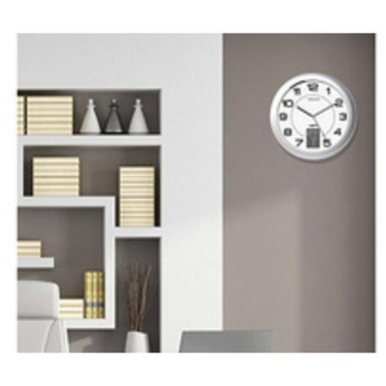 Horloge murale à quartz INSTINCT, argent