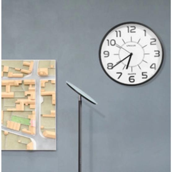 Horloge murale à quartz POP PL, diamètre 305 mm, noir