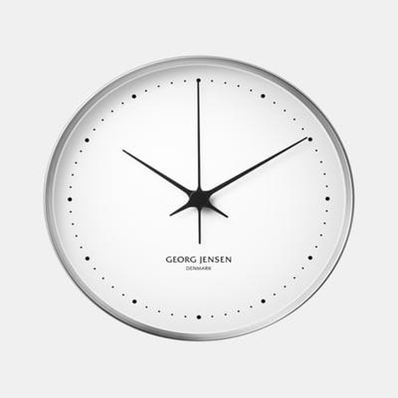 Horloge murale Henning Koppel - Acier inoxydable/blanc - Ø 30 cm