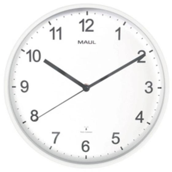 Horloge murale/radio MAULspint, diamètre: 300 mm, blanc