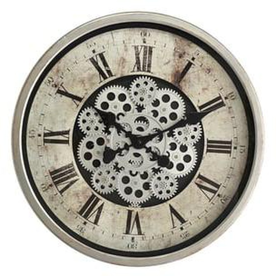 Horloge ronde mécanisme apparent 46x46x8,5cm
