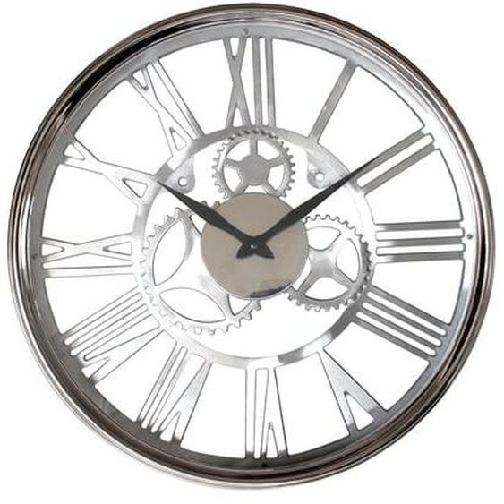 Horloge ronde sans fond mécanisme apparent 45cm