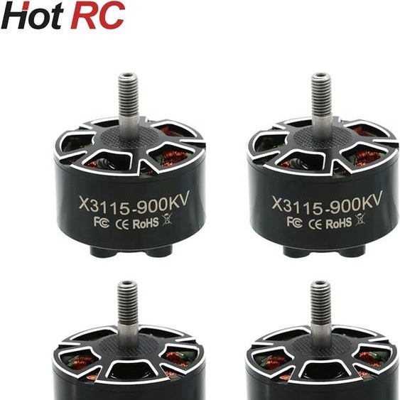 hot rc UAngel-Moteur sans balais X3115 3115 900KV 1050KV sous KV 6S, pour FPV FreKou9 pouces 10 pouces, longue portée Cinelifter RC Drones, 4 pièces