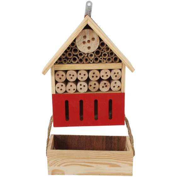 Hôtel à insectes avec jardinière et graines, en bois, à partir de 4 ans