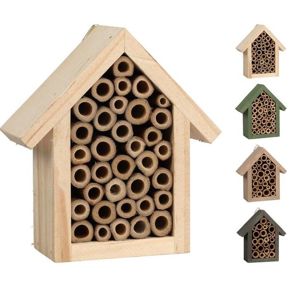 Hôtel à insectes en bois, 10 x 11 x 4 cm
