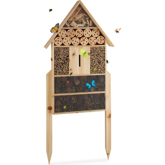 Hôtel à insectes en bois XL - protection efficace du jardin RD20723
