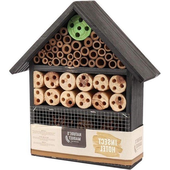 Hôtel à insectes pour le jardin avec un toit transparent