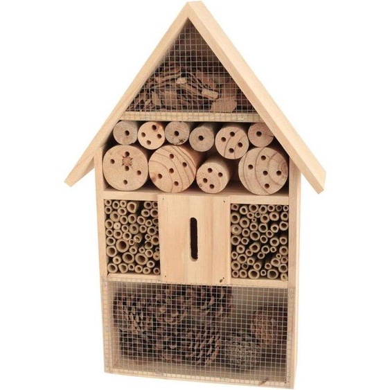 Hôtel à insectes XXL 50 cm - Nichoir naturel pour abeilles, papillons et coléoptères - Maison à insectes en bois - Autres animaux