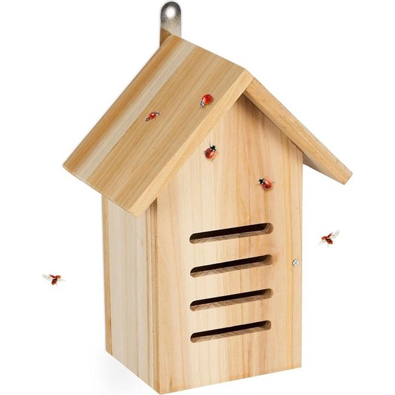 Hôtel pour coccinelles HBD 25x185x12 cm - A suspendre dans le jardin - Hôtel pour insectes pour coccinelles - nature