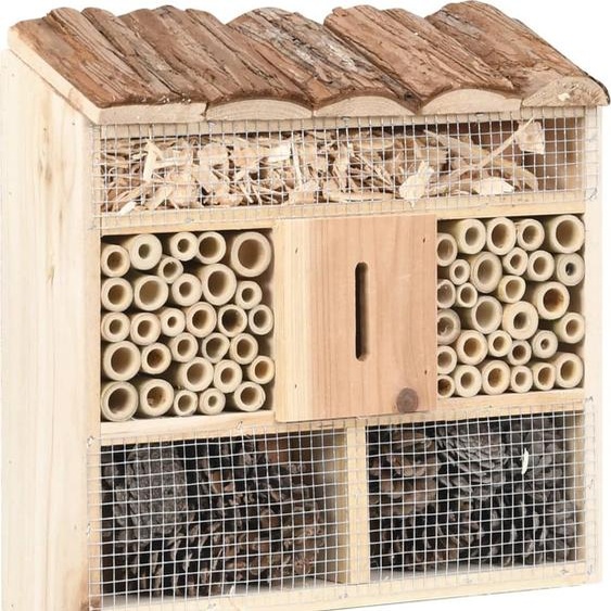 Hôtel pour insectes 30x10x30 cm bois de sapin