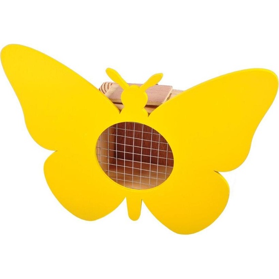 Hôtel pour insectes papillon maison pour abeilles maison pour insectes nichoir hôtel pour abeilles décoration, couleur:jaune