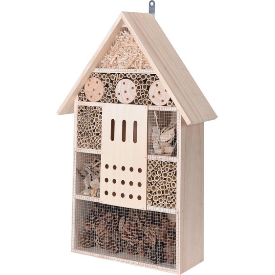 Hôtel pour insectes XL à suspendre - nature - taille : 51 cm