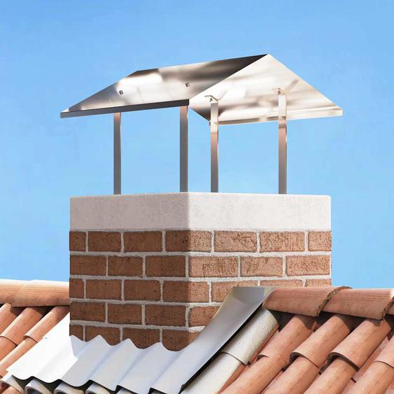 Hotte de cheminée Argent 60 x 60 x 38 cm Acier inoxydable