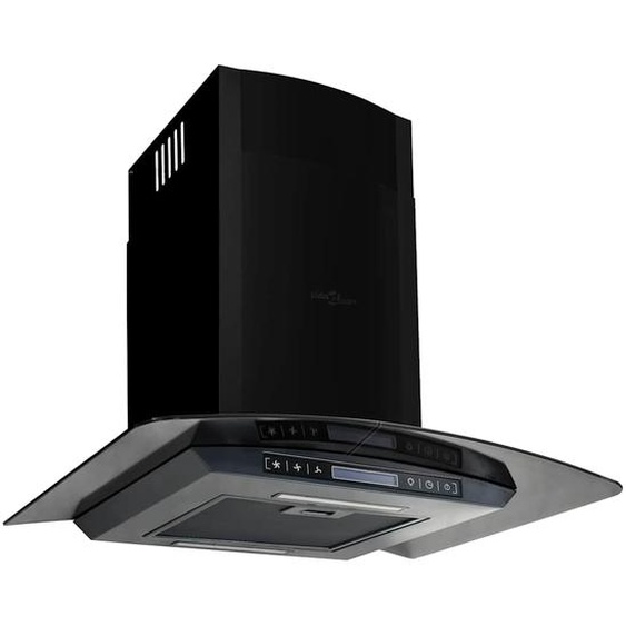 Hotte murale Acier inoxydable 756 m³/h 60 cm Noir