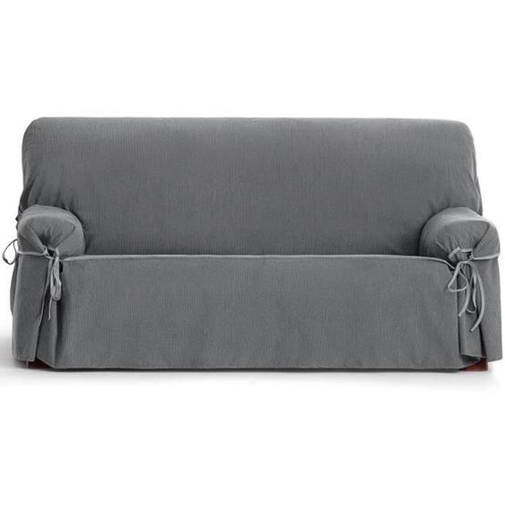 Housse Canapé Lacets Imperméable Iguazu - Marque - 1 place - Gris - Synthétique - Classique