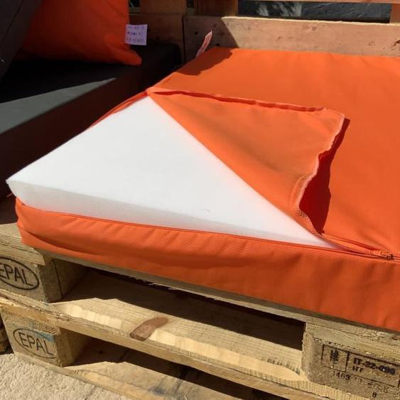 Housse dassise - HOME MAISON - Orange - Tissu déperlant - 120x80 cm - 100% français