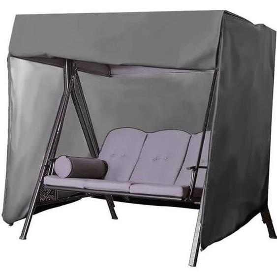 Housse de Balancelle de Jardin 3 Places 210D Oxford Imperméable Bâche de Balancelle Anti-poussière Anti-UV Couverture de Protection