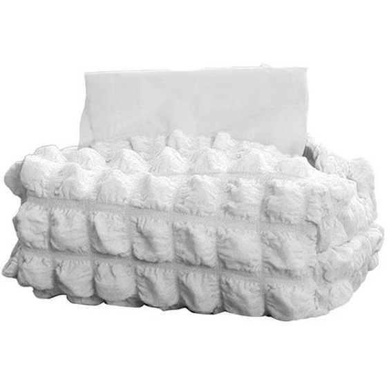Housse de boîte à mouchoirs doublure en polyester beige