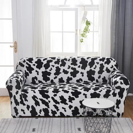 Housse De Canape De 4 Places Imprimé Pour Longueur De 235-290 cm-BD