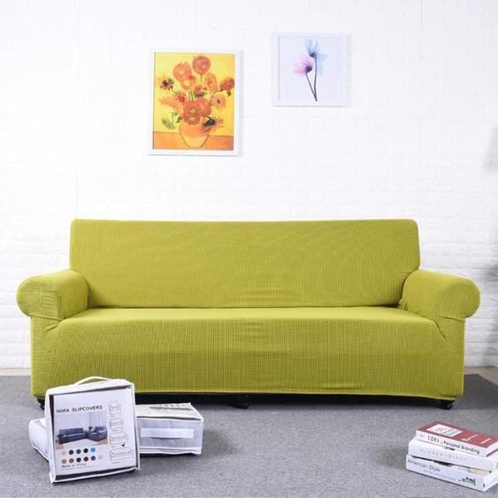 Housse de canapé - JORMFTTE - Extensible - 3 places - Vert - RPET recyclé vert