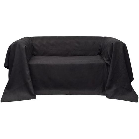 Housse de canapé Micro-suède Anthracite 270x350 cm
