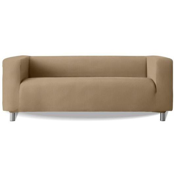 Housse de canapé modèle Klippan tissu multi-élastique avec repose bras haut Aruba - Couleur - Lin