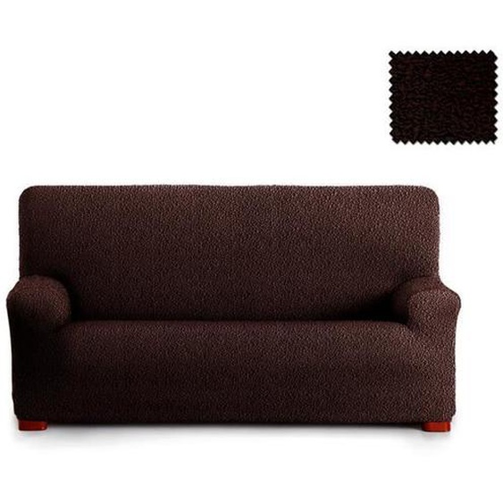 Housse de canapé Multi-élastique Roque 2 places E07 Marron (140-200cm) COMPOSITION : 55% Polyestère - 35% Coton - 10% Élastomère