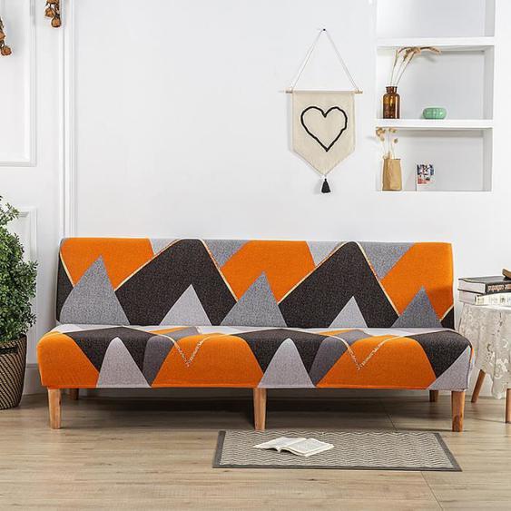 Housse de Canapé sans Accoudoir Extensible,Couverture de Canapé sans Bras Universel Tout Couvert Canapé Pliant Protecteur, 3 Places