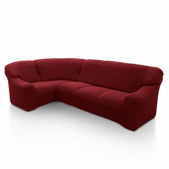 Housse de Canapé - SOFASKINS - Niagara - Rouge - 340-540 cm - Extensible - Lavable