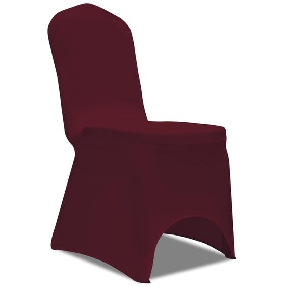 Housse de chaise extensible 100 pcs Bordeaux