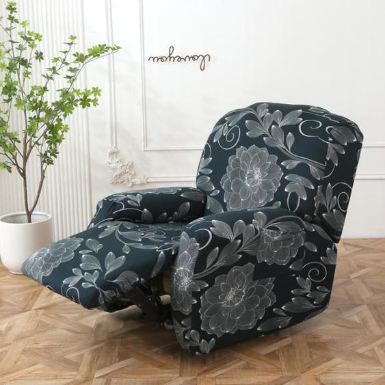 Housse de Chaise Longue Housses de Fauteuil inclinables Housse de Chaise Relax inclinables 4 pièces, C
