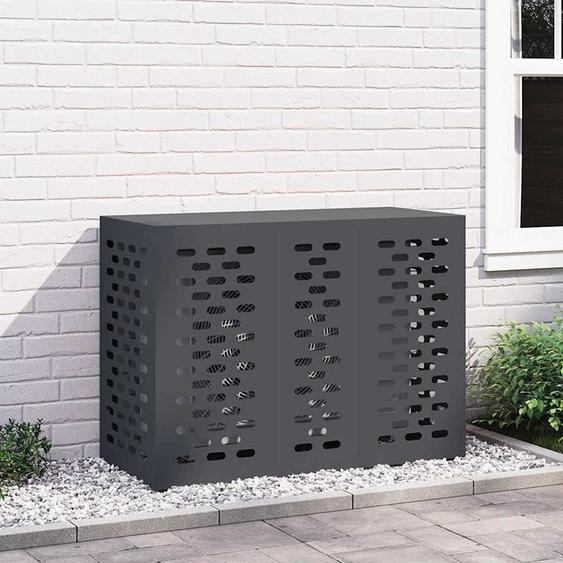 Housse de climatiseur Anthracite 110 x 50 x 80 cm Acier
