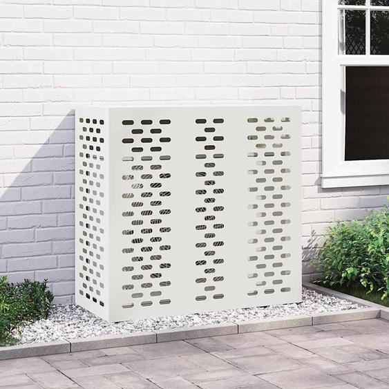 Housse de climatiseur Blanc 110 x 50 x 105 cm Acier