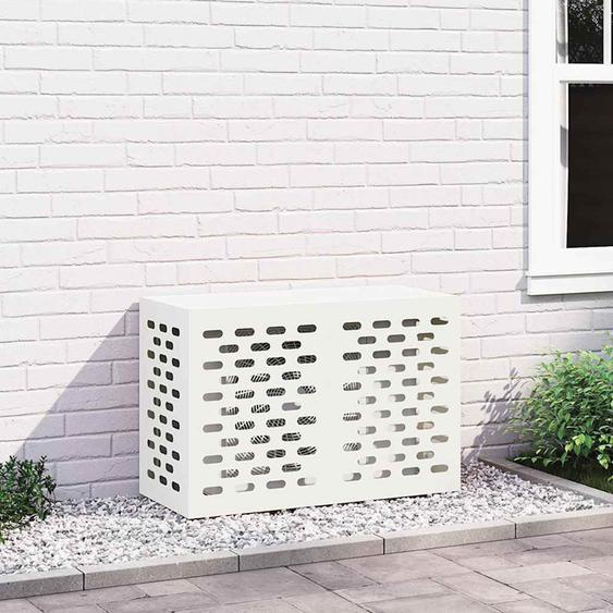 Housse de climatiseur Blanc 90 x 40 x 60 cm Acier