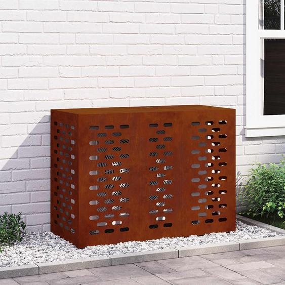 Housse de climatiseur Rouillé 110 x 50 x 80 cm Acier patiné