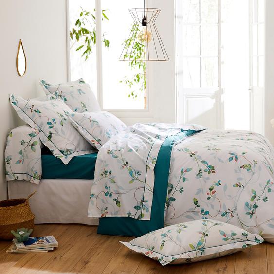 Housse de couette 140x200 cm Percale 100% coton FLANER vert Jade