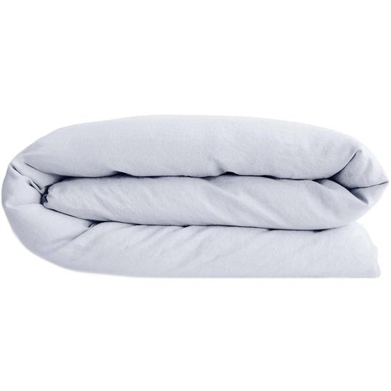Housse de couette 200x200 cm lin lavé SONATE blanc Neige