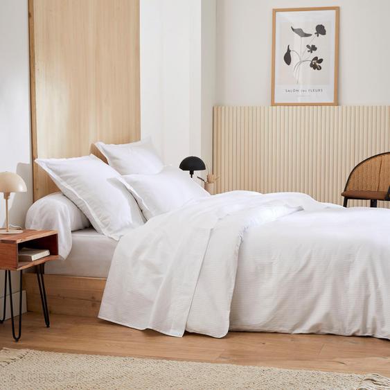 Housse de couette 200x200 cm satin de coton GRAND HÔTEL blanc
