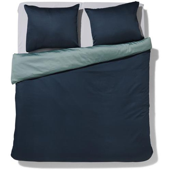 Housse De Couette 240x200/220 Satin De Coton Bleu/gris (bleu)
