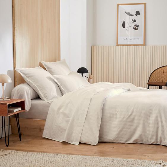 Housse de couette 240x220 cm satin de coton GRAND HÔTEL sable