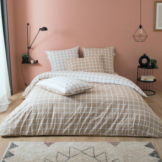 Housse de couette 260x240 cm percale 100% coton DDM MAX Beige