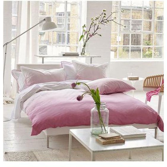 Housse de couette bicolore en percale de coton, SHOSHI
