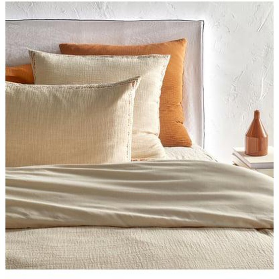 Housse de couette biface gaze de lin/coton Thesari